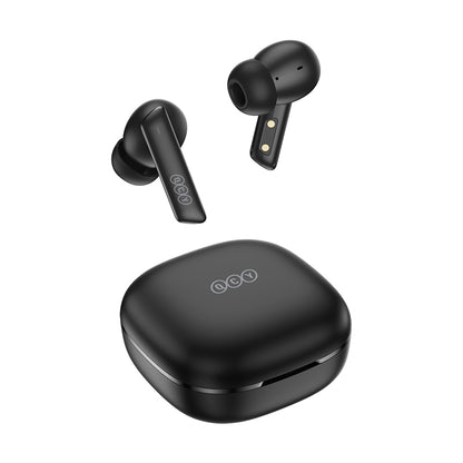 Audífonos QCY HT05 ANC Bluetooth 30h 6 Micros IPX5 Negro