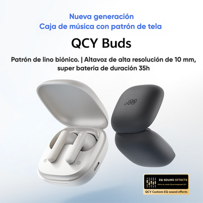 Audífonos QCY T43 Bluetooth 5.4 3.8g Hi-Fi 10mm 35h ENC IPX5