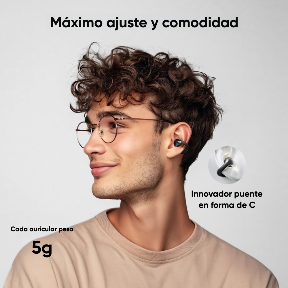 Audífonos Clip QCY Crossky C30 Bluetooth 5.4 25h IPX5 4.8g