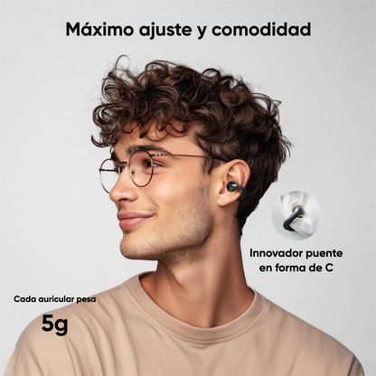 Audífonos Clip QCY Crossky C30 Bluetooth 5.4 25h IPX5 4.8g