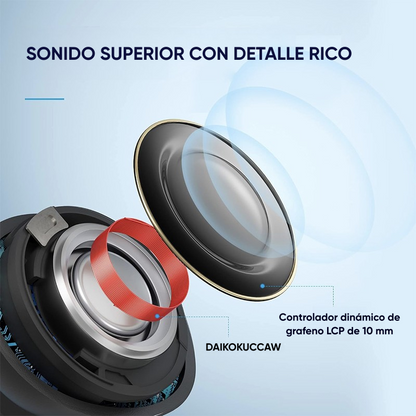 Audífonos QCY HT05 ANC Bluetooth 30h 6 Micros IPX5 Negro