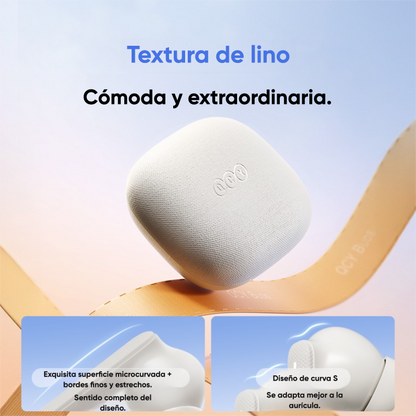Audífonos QCY T43 Bluetooth 5.4 3.8g Hi-Fi 10mm 35h ENC IPX5