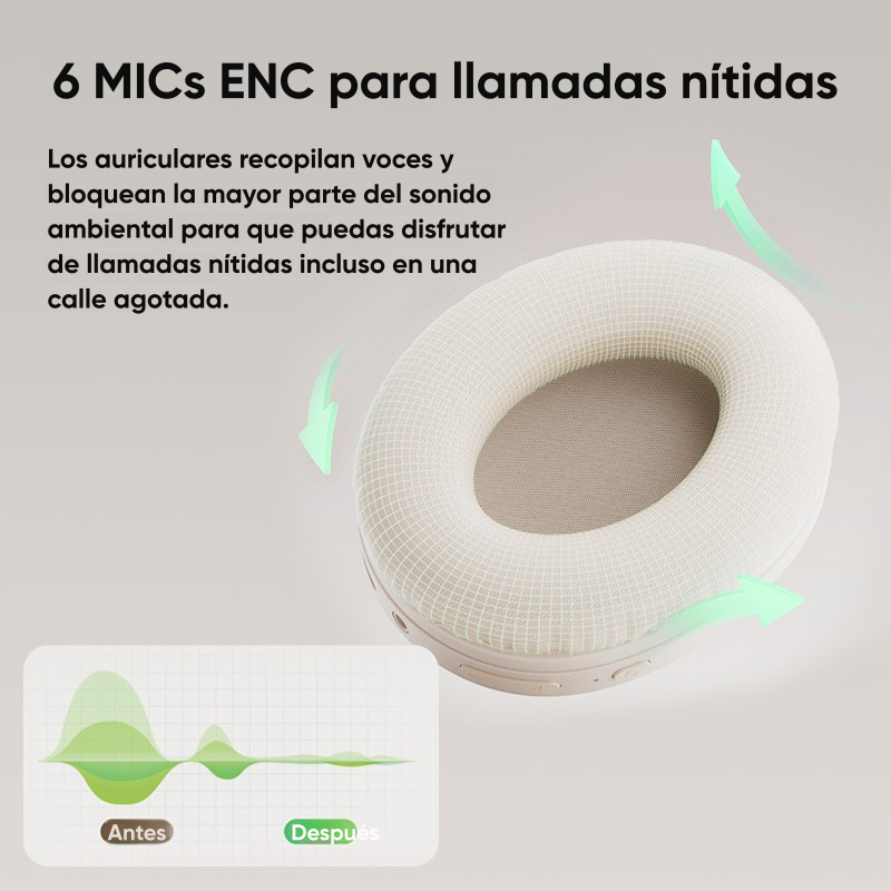 Auriculares Gamer QCY H2 Pro con Bluetooth y ENC