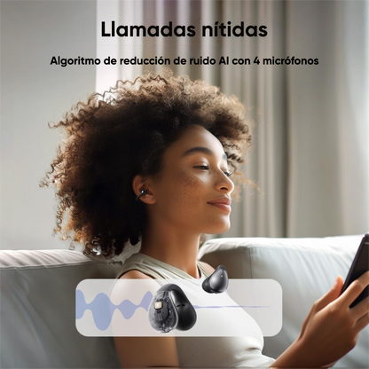 Audífonos Clip QCY Crossky C30 Bluetooth 5.4 25h IPX5 4.8g