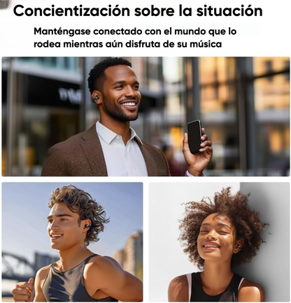 Audífonos Clip QCY Crossky C30 Bluetooth 5.4 25h IPX5 4.8g