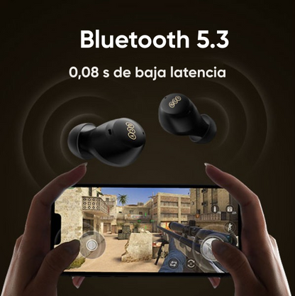 Audífonos QCY ArcBuds HT07 ANC 40dB Bluetooth 5.2 IPX5 Blanco