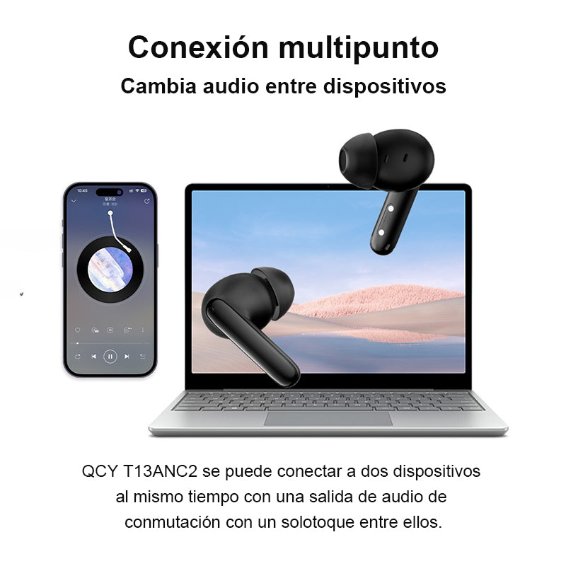 Audífonos Bluetooth In-ear Inalámbrico Qcy T13 Anc