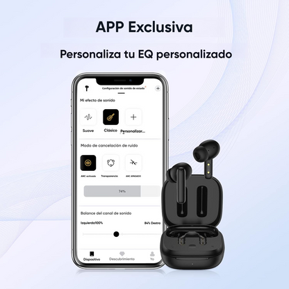 Audífonos QCY T13 ANC Bluetooth 5.3 Cancelación Ruido 30dB 30h