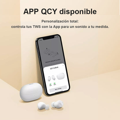 Audífonos QCY ArcBuds HT07 ANC 40dB Bluetooth 5.2 IPX5 Blanco