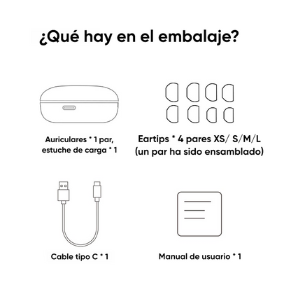 Audífonos QCY T13 ANC Bluetooth 5.3 Cancelación Ruido 30dB 30h