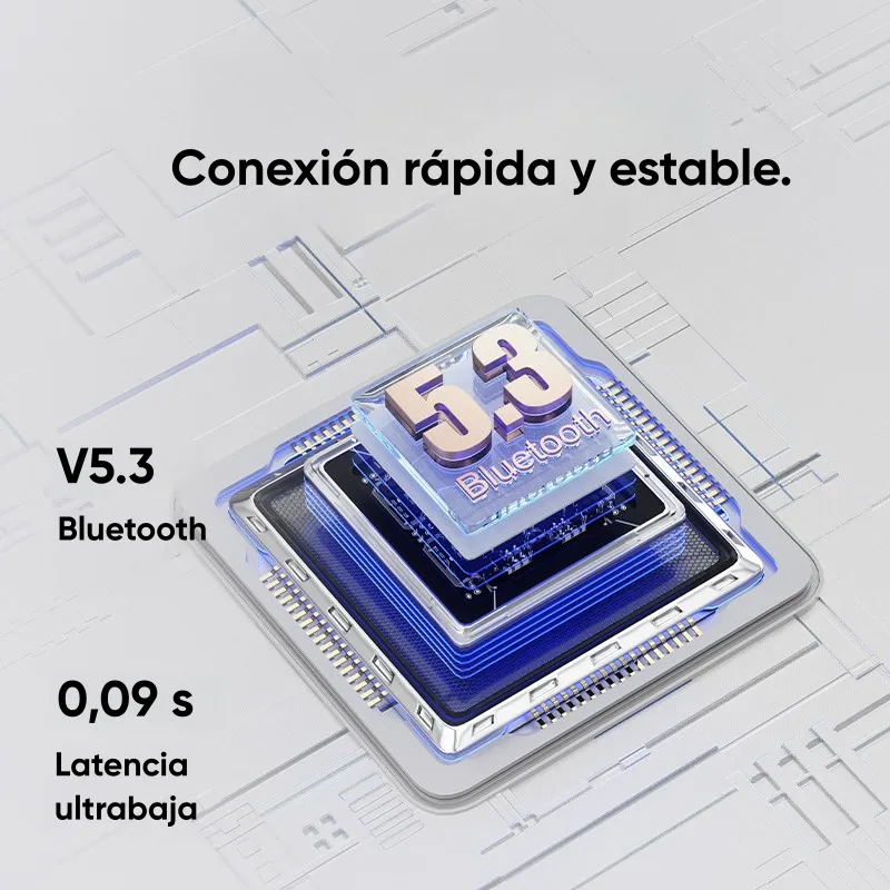 Audífonos QCY T27 Bluetooth 5.3 ENC IPX4 32h Ultra Ligeros Negro