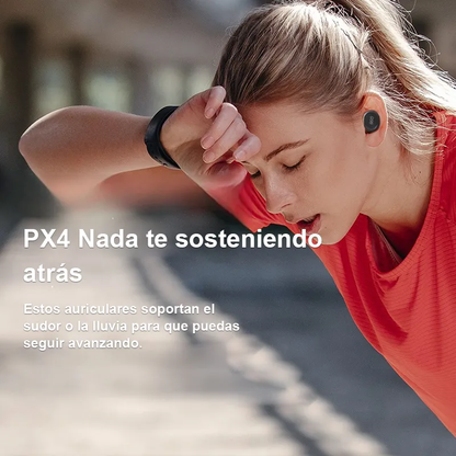Audífonos QCY T27 Bluetooth 5.3 ENC IPX4 32h Ultra Ligeros Negro