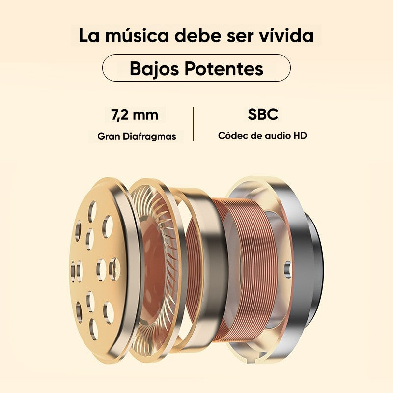 Audífonos QCY T13 ENC In-ear con Bluetooth y 30h uso