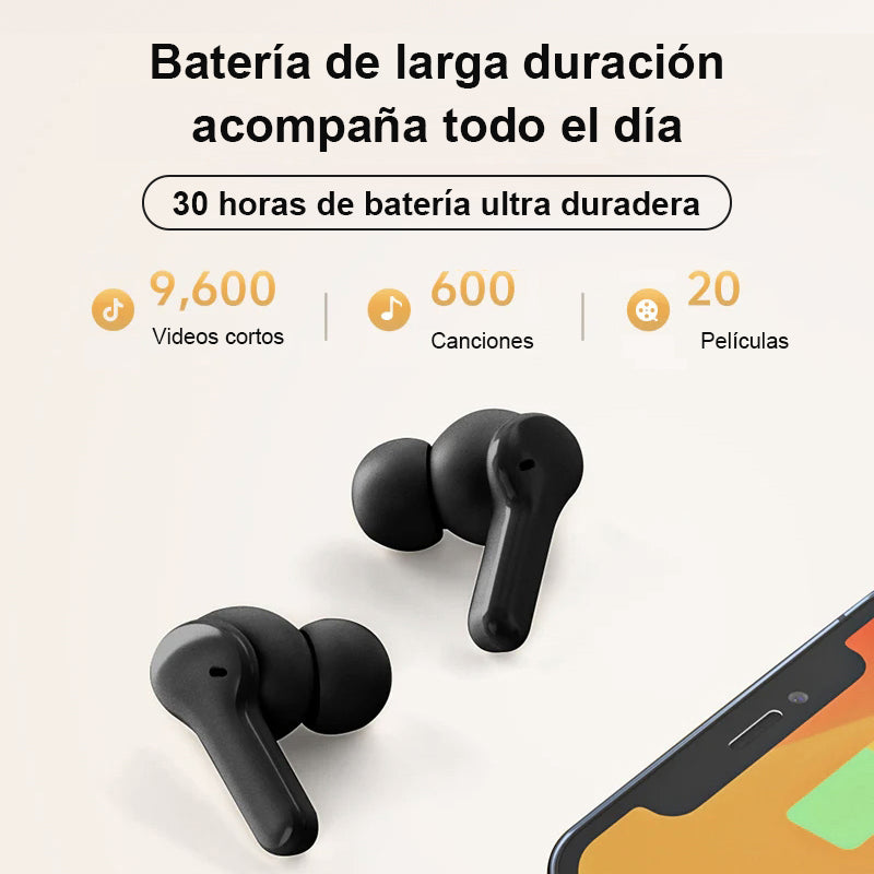 Audífonos QCY T13 ENC In-ear con Bluetooth y 30h uso