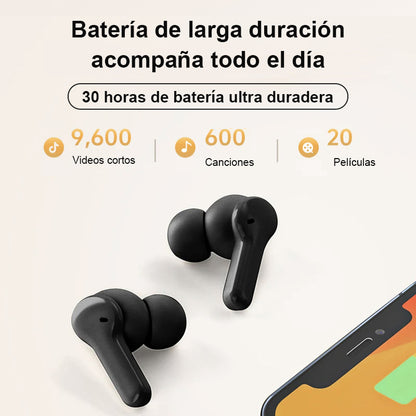 Audífonos QCY T13 ENC In-ear con Bluetooth y 30h uso