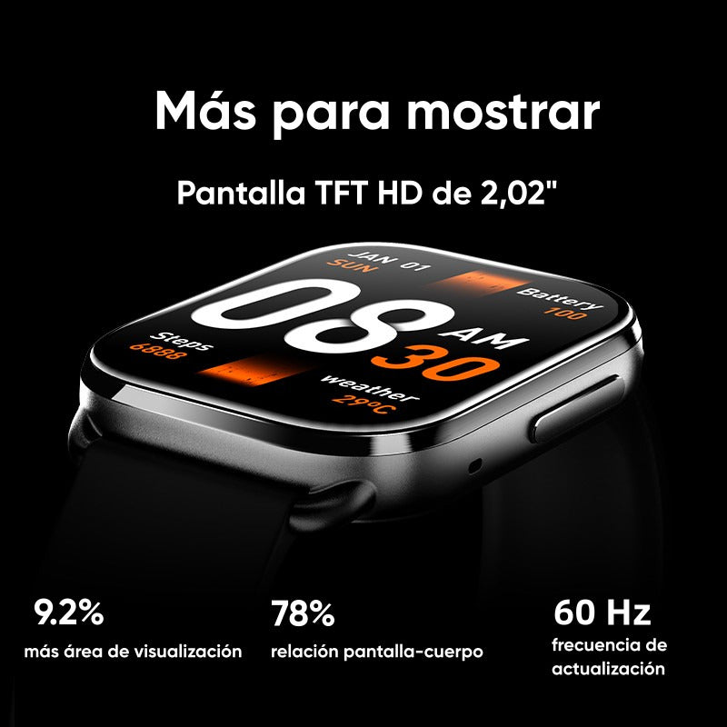 Qcy Smartwatch Gs S6 2.02  Reloj Inteligente