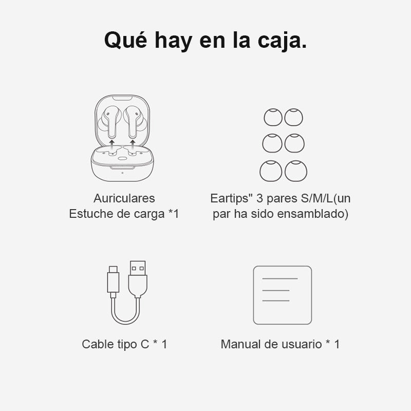 Audífonos In Ear Inalámbricos Qcy True Wireless Earbuds T13