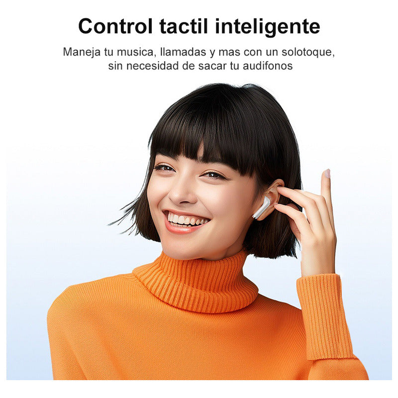 Auriculares Inalambricos Qcy T29, Audifonos Bluetooth 5.3, Aptx Adaptive, Enc, 35h De Autonomía, Diseño Ligero, Ipx5, Carga Rápida, Color Blanco
