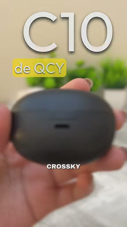 Audífonos Clip QCY Crossky C10 Bluetooth 5.4 25h IPX5 5.2g Color Negro